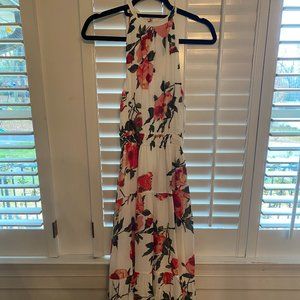 Long Rose Print Dress - Aritzia - Size XS